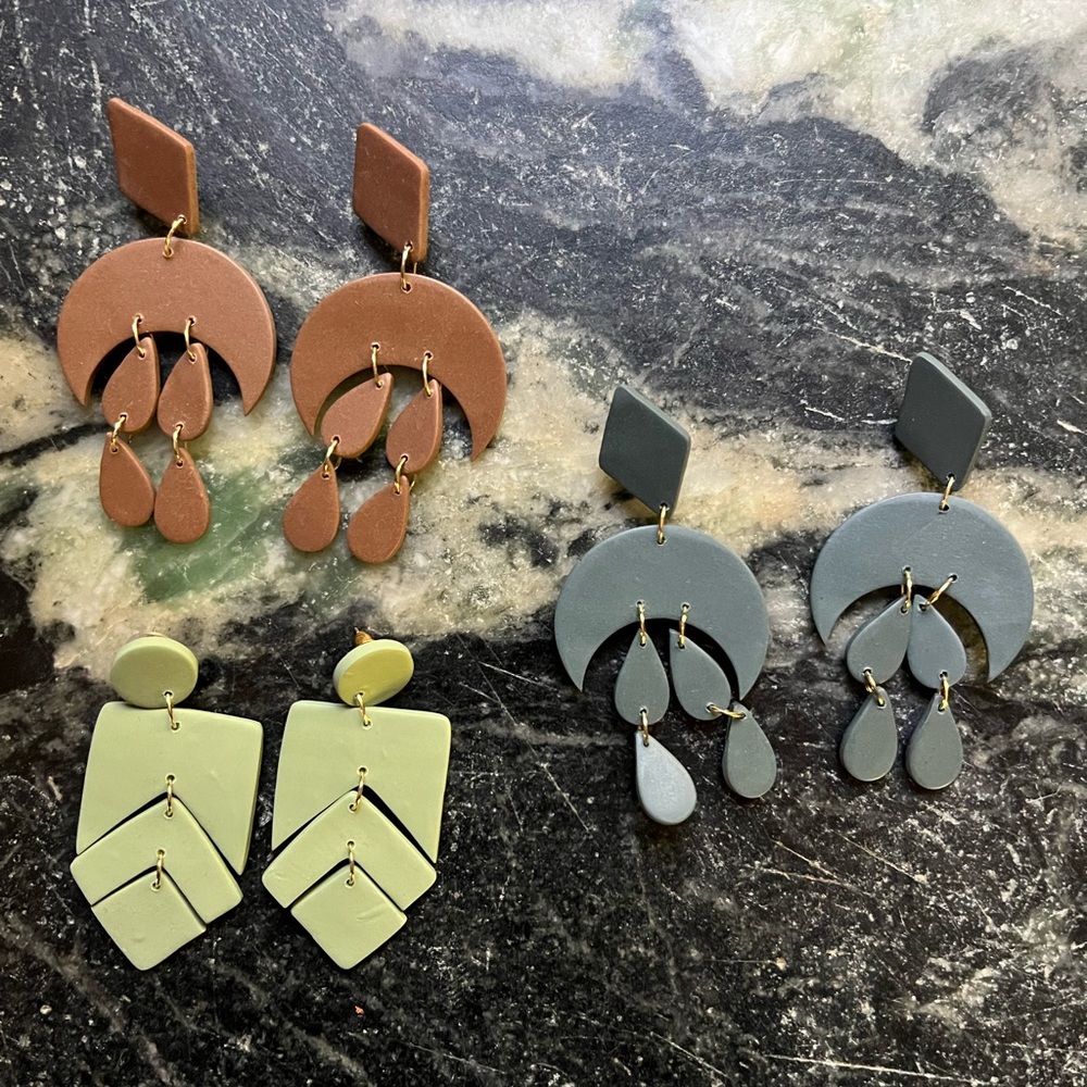 Kalea Collection polymer clay earrings